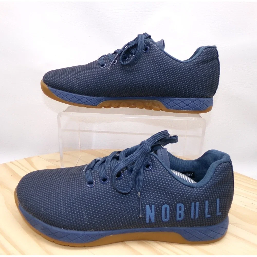 NoBull Superfabric Trainer Shoes Womens 8 Mens 6.5 Blue Training Sneakers